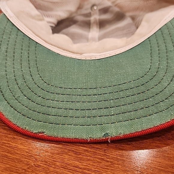 Vtg 1981 Pac-Man Snap Back Trucker Hat Cap Computer Gamers Orange White - Picture 5 of 9